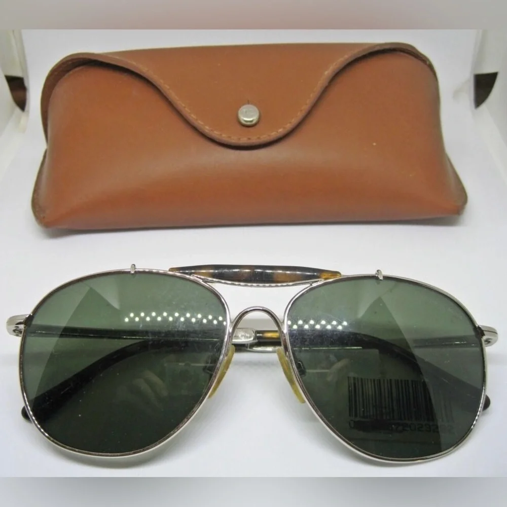 Ralph Lauren Unisex Aviator Pilot Sunglasses PH 3078-P 9001/31, Silver/Green